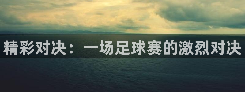 精彩对决：一场足球赛的激烈对决