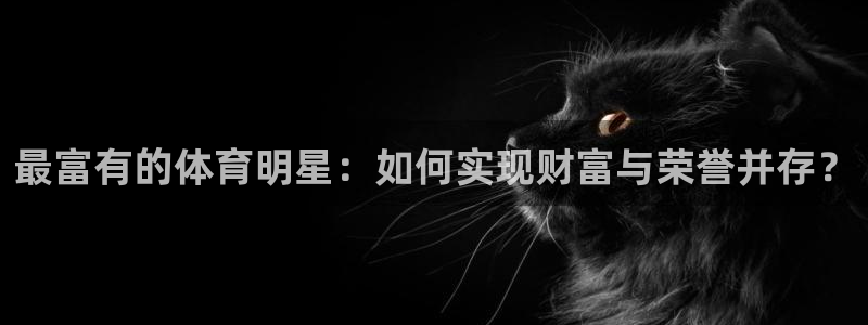 最富有的体育明星：如何实现财富与荣誉并存？