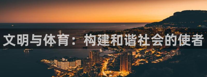 文明与体育：构建和谐社会的使者